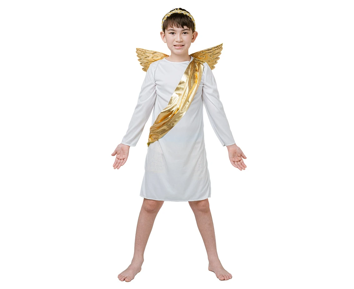 Role play-set for kids Angel Guardian (robe with sash, hairband, wings), size 120/130 cm